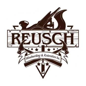 Reusch Woodworking and Restoration logo.